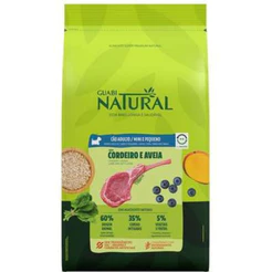 Ração Cordeiro e Aveia para Cães Adultos Raças Mini e Pequena 1Kg Guabi Natural