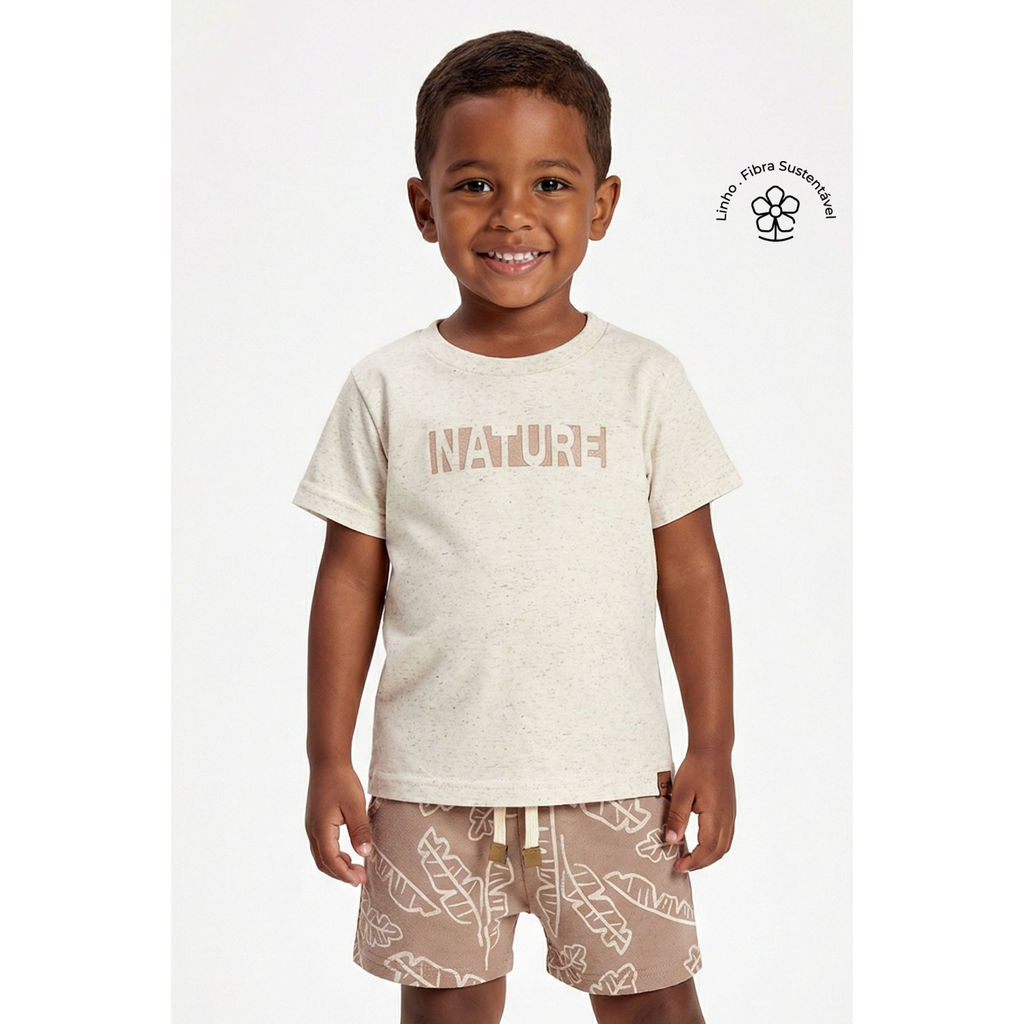 Conjunto Infantil Menino Nature Aveludado Colorittá Bege