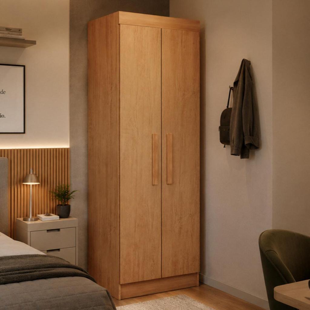 Guarda-roupa Solteiro 100% MDF com 2 Portas Multimóveis CR35514