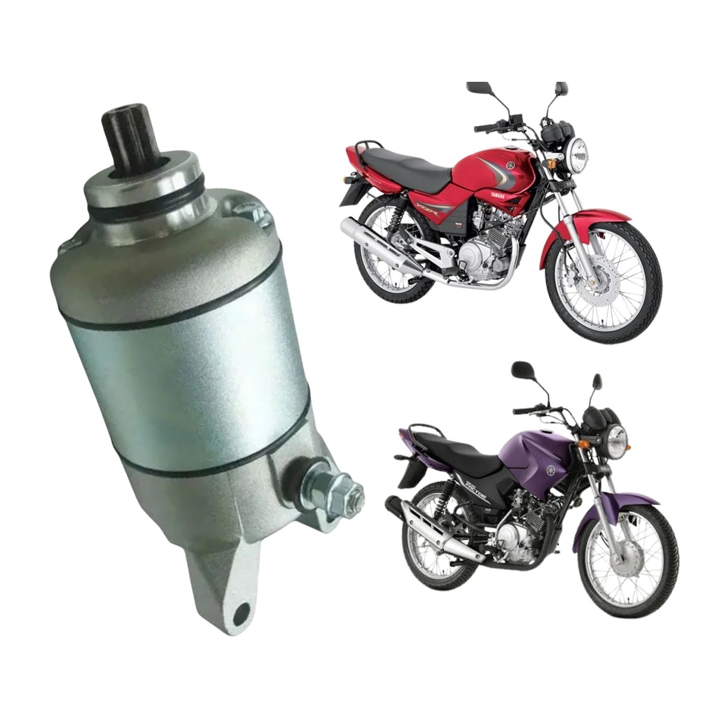 MOTOR DE PARTIDA YAMAHA YBR 2000 ATE 2008 FACTOR 2009 ATE 2016 XTX 2003 ATE 2016 SPEC ORIGINAL IMPORTADO