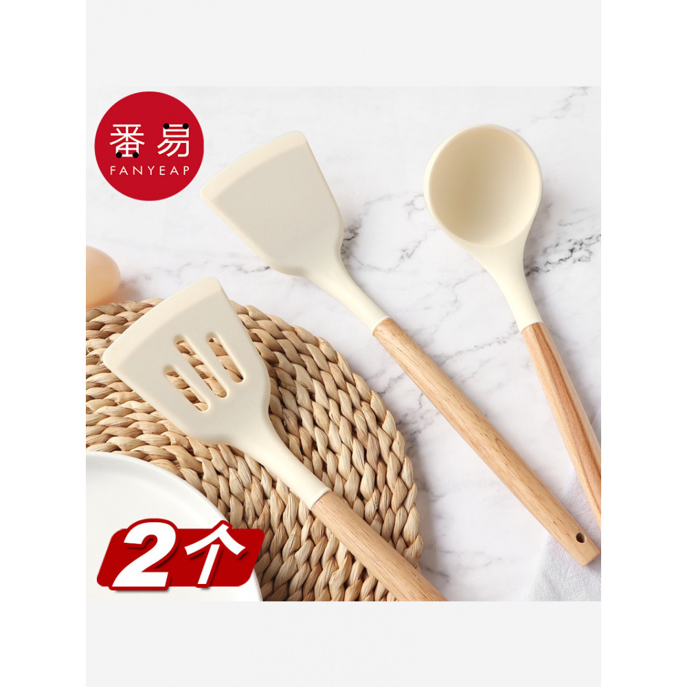 Espátula/Silicone A1zon001-espátula de cozinha antiaderente utensílios de cozinha colher de sopa resistente a altas temp
