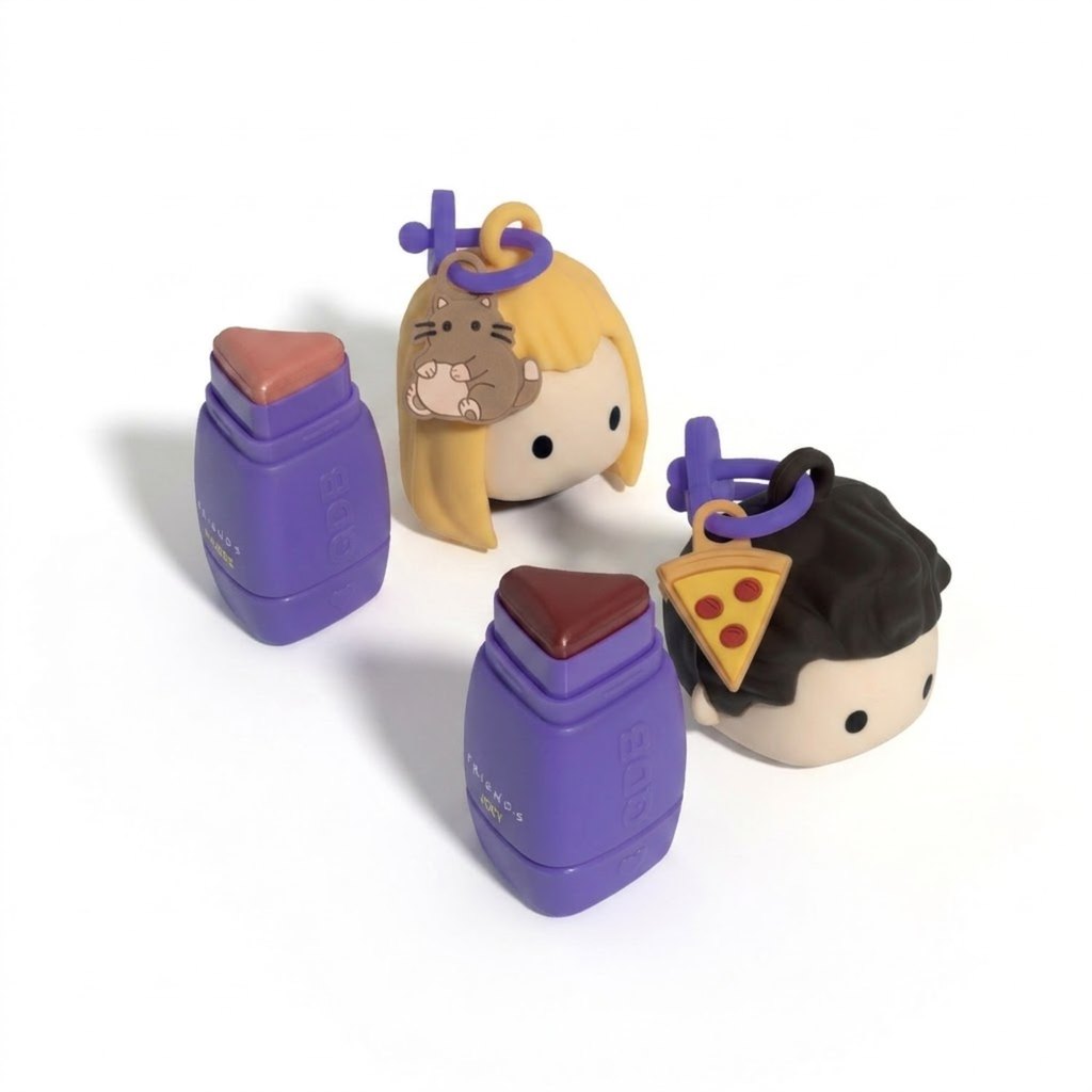 Combo Friends: Berêstick 3 em 1 Rosa Pêssego Phoebe 4g + Berêstick 3 em 1 Marrom Canela Joey 4g