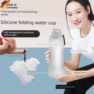 Copo de viagem silicone Copo silicone flexível Copo de silicone de água dobrável de macio alemão Garrafa d
