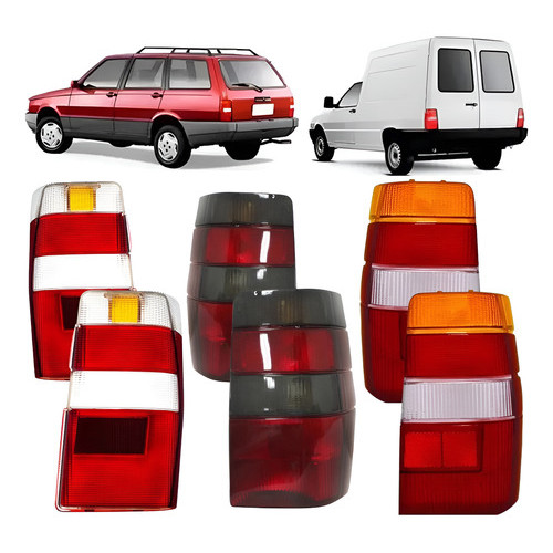 Par Lente Da Lanterna Fiorino 86/03 Elba 86/97 Acrílico em Oferta na Shopee