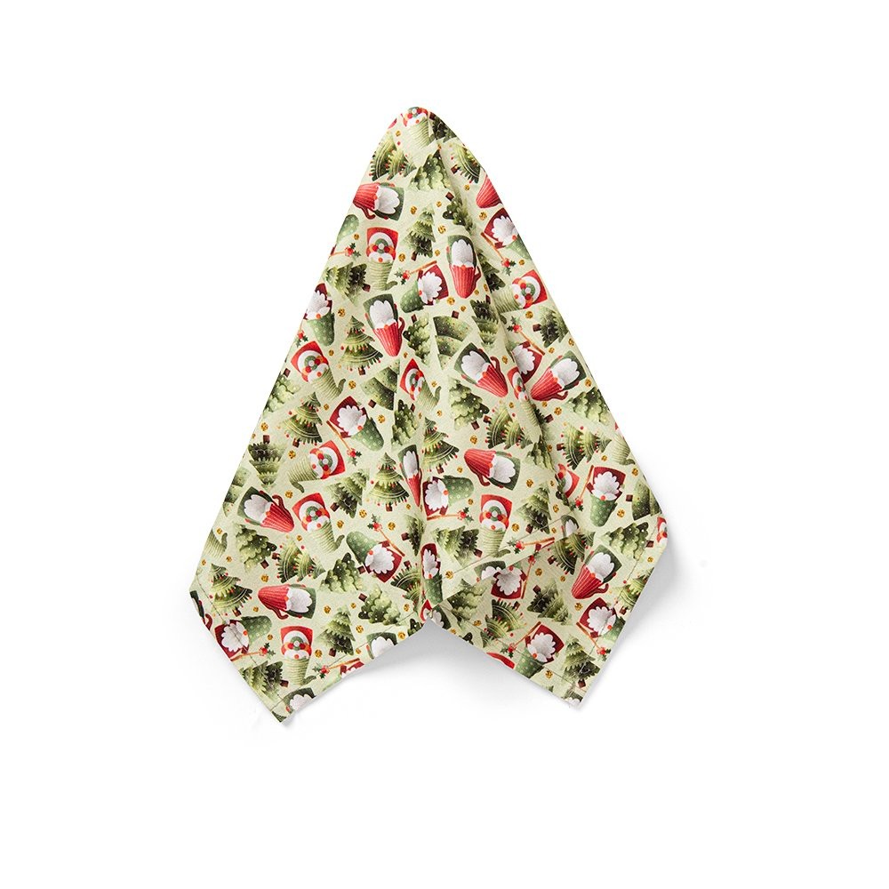 Guardanapo Copa e Cia 4 Peças Home 45X45cm Natal Gnomos