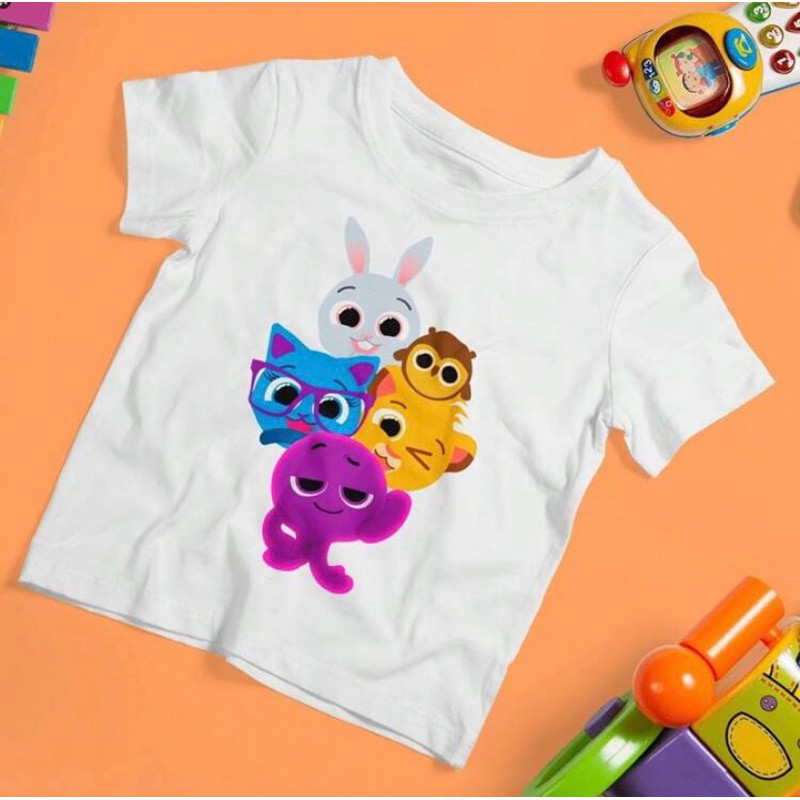 Camiseta Infantil Menina Bolofofos Infantil Juvenil Unissex Pronta Entrega 100% Algodão  Desenho