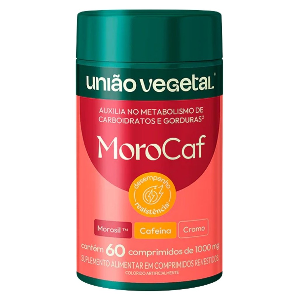 Morocaf Pote Com 60 Cápsulas de 1000mg União Vegetal