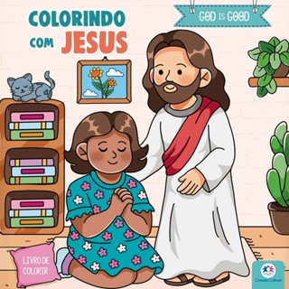 Colorindo com Jesus | Livro de Colorir em Oferta na Shopee