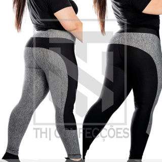 Kit 2 Leggings Plus Size ModelaBumbum | Cintura Alta | Conforto + Estilo | em Oferta na Shopee