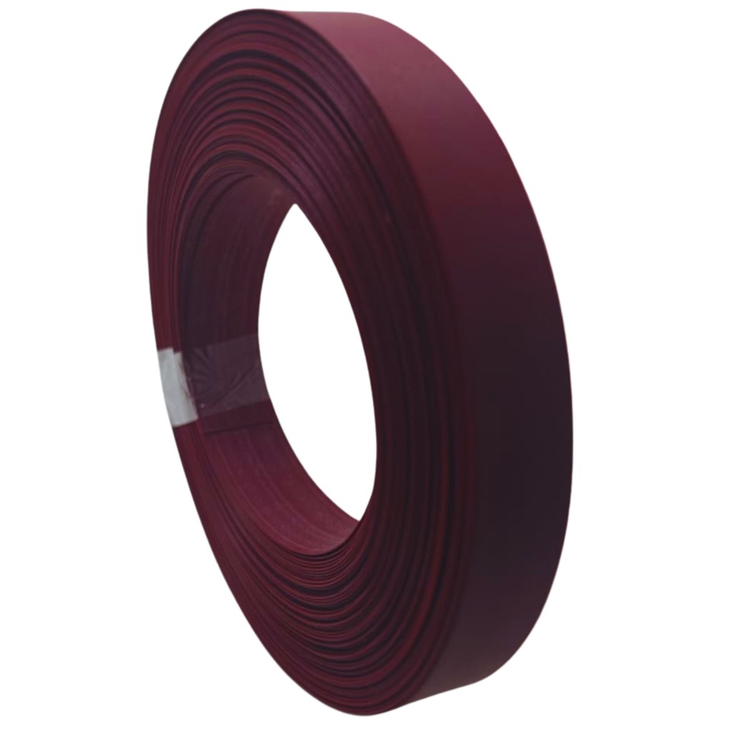 Fita de Borda Pvc Para Formica Vinho Bordo Tx 15mm X 20m Revestimento Acabamento Moveis Bordo