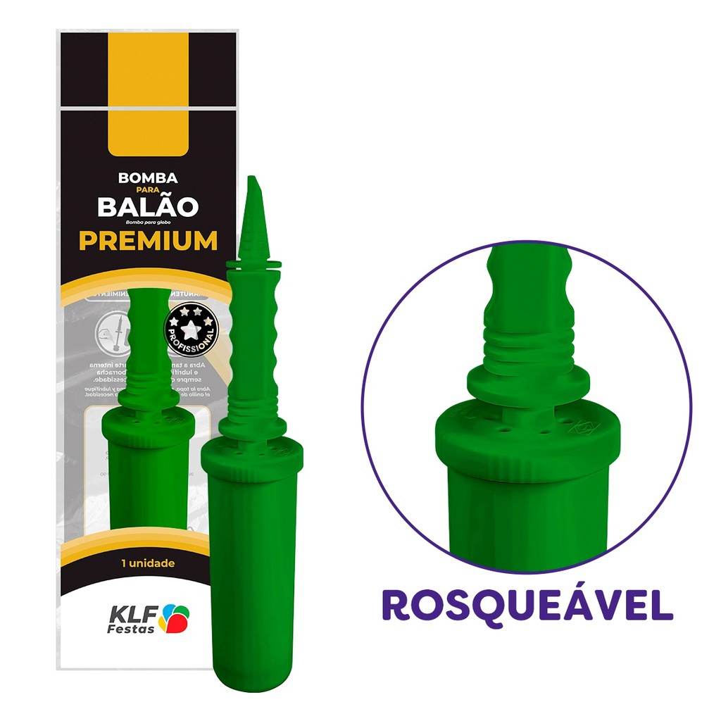 Bomba para Balão Bubble Bexiga Premium Profissional Decorador