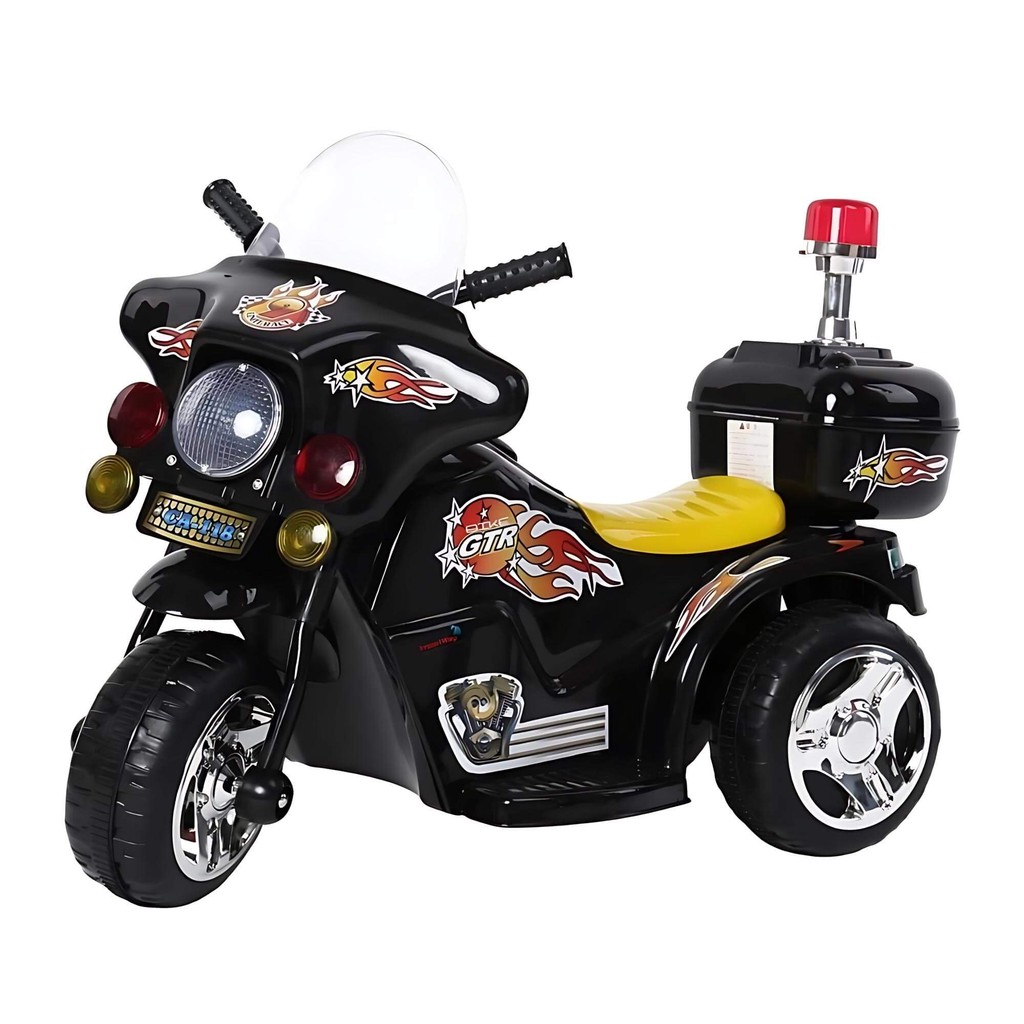 Motocicleta Mini Moto Elétrica Infantil C/ Luz e Som Frente e Ré Preto ImportWay -  BW006PR