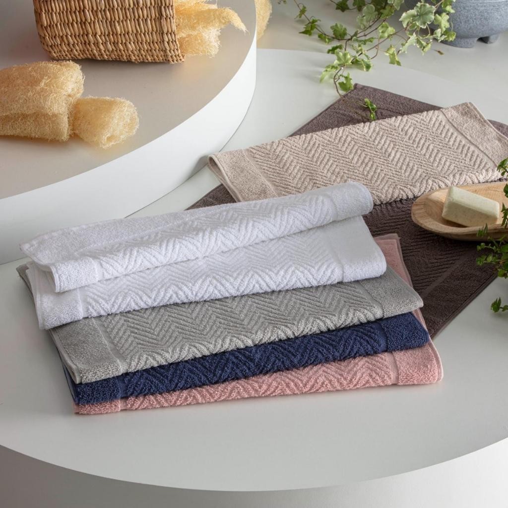 Toalha de Piso 100% Algodão Mykonos 50x70cm Alta Absorção Tapete Banheiro Grosso