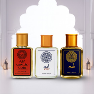 Kit com 3 Perfumes Arabe 100ml Masculino em Oferta na Shopee
