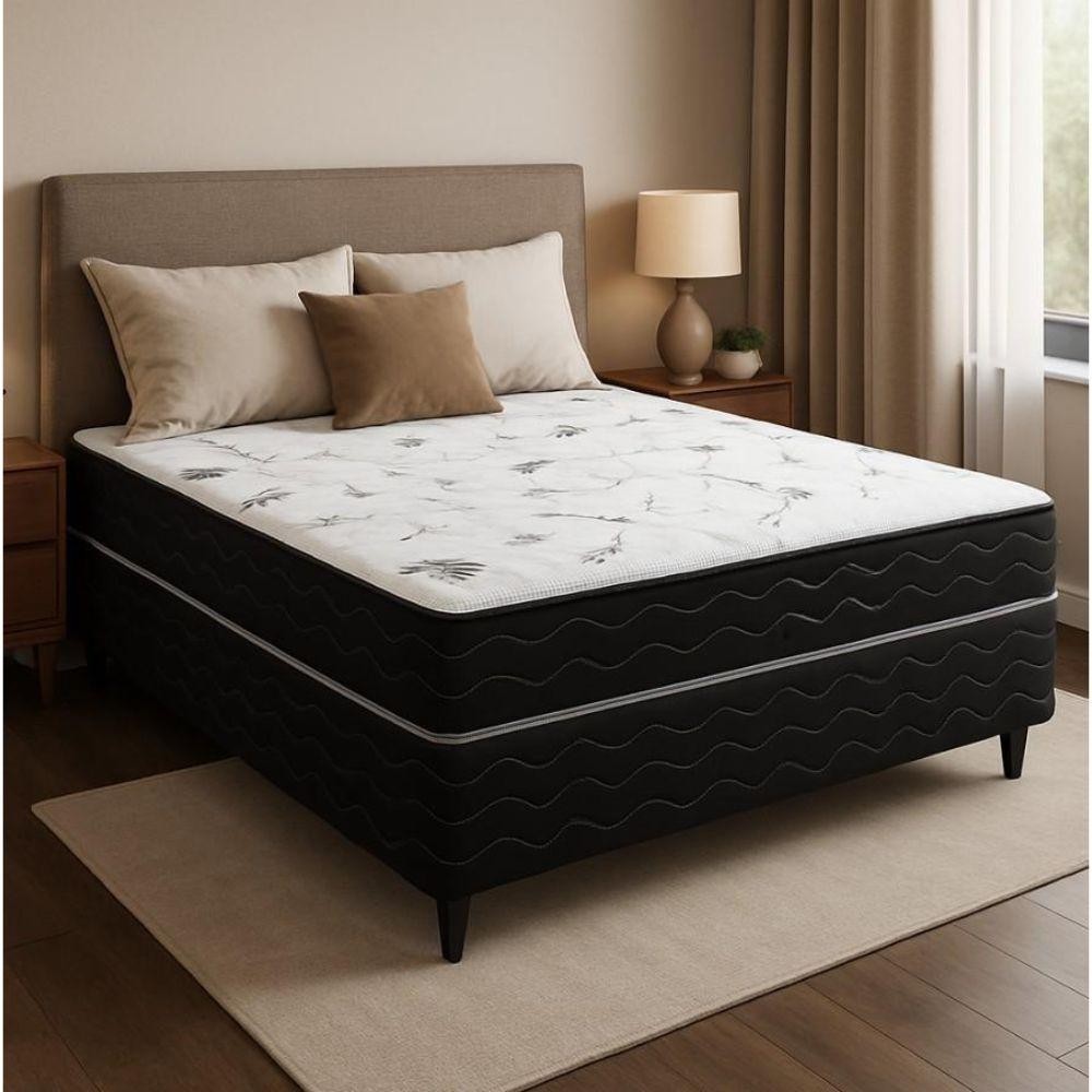 Cabeceira Cama Box Casal Preto e Branco: Onde Comprar | BuscaProdutos