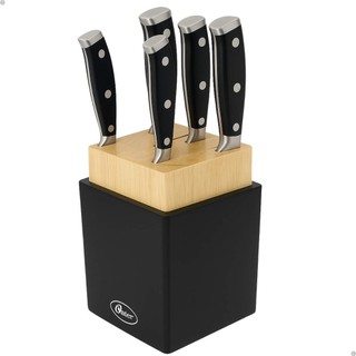 CONJUNTO FACAS 6 PECAS EM ACO INOX PARRISH OSTER  - FACA DO CHEF 20,3CM, FACA DE FATIAR 20,3 CM, FACA DE PAO DE 20,3 C