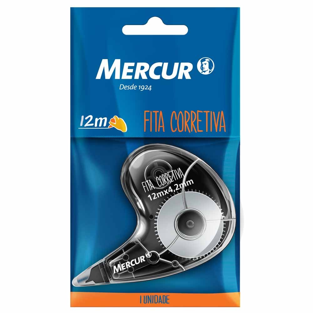 Corretivo em Fita 4,2mm x 12m 3011 Mercur - UN