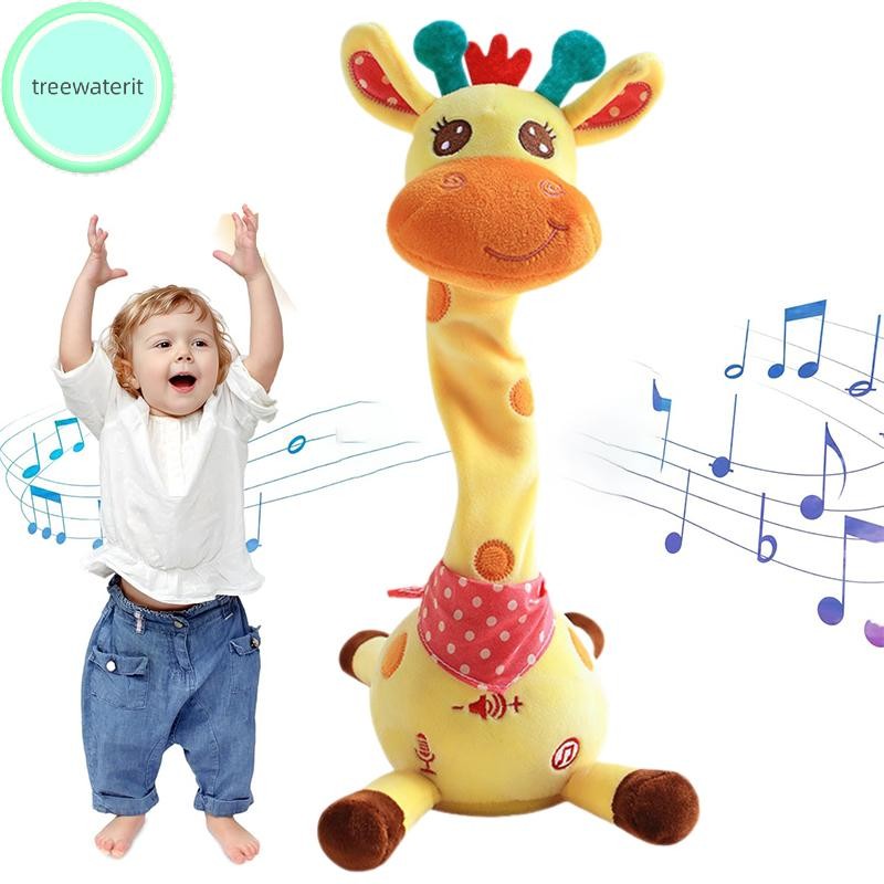 treewaterit Dançando Girafa Falante , Bebê De Pelúcia Repetindo O Que Você Diz , Musical Brilhante Com Músicas Infantis em Oferta na Shopee