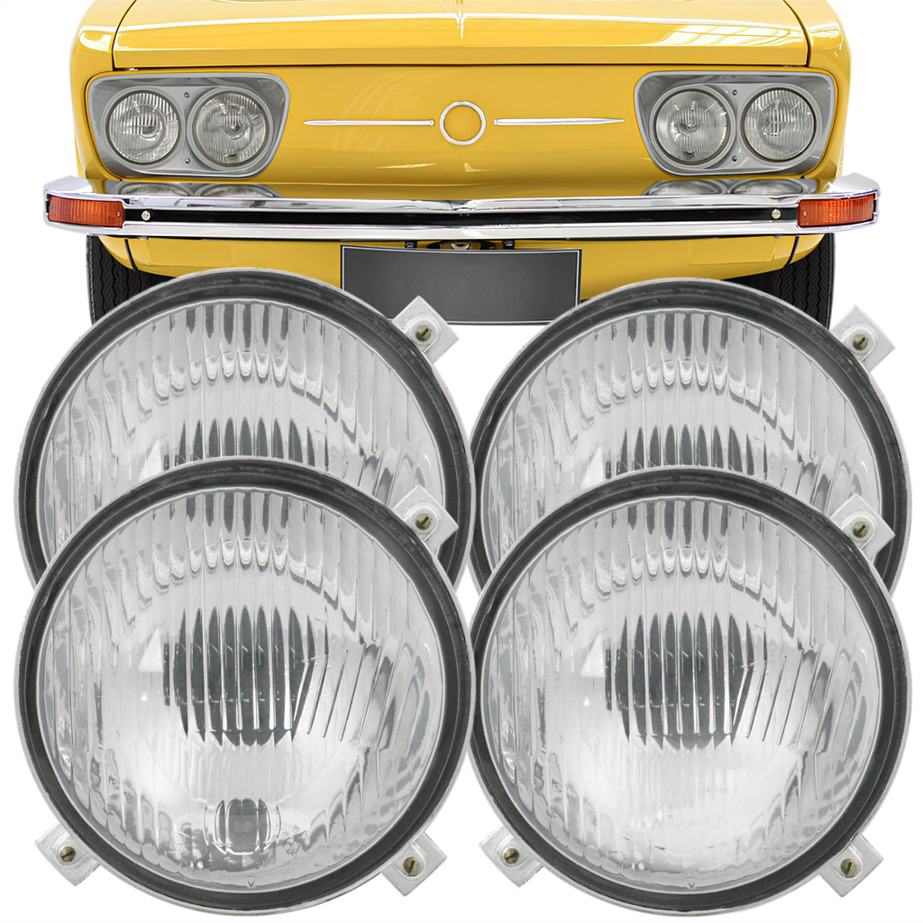 Pares de Farol VW Variant/Brasília 1973 74 75 76 77 78 a 1982 - Com e Sem Vigia