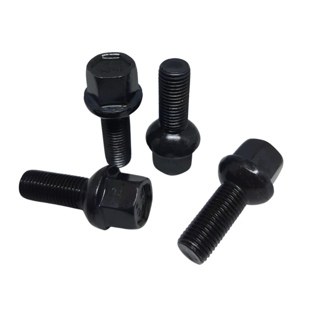Jogo 4 Parafuso Roda Preto Volkswagen Gol Voyage Parati Saveiro Passat Santana Rosca 12mm x 28mm em Oferta na Shopee