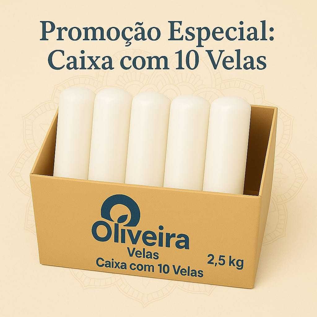 Vela Votiva 7 dias Branca 250gr Parafina Puro Atacado - 10 Unidades