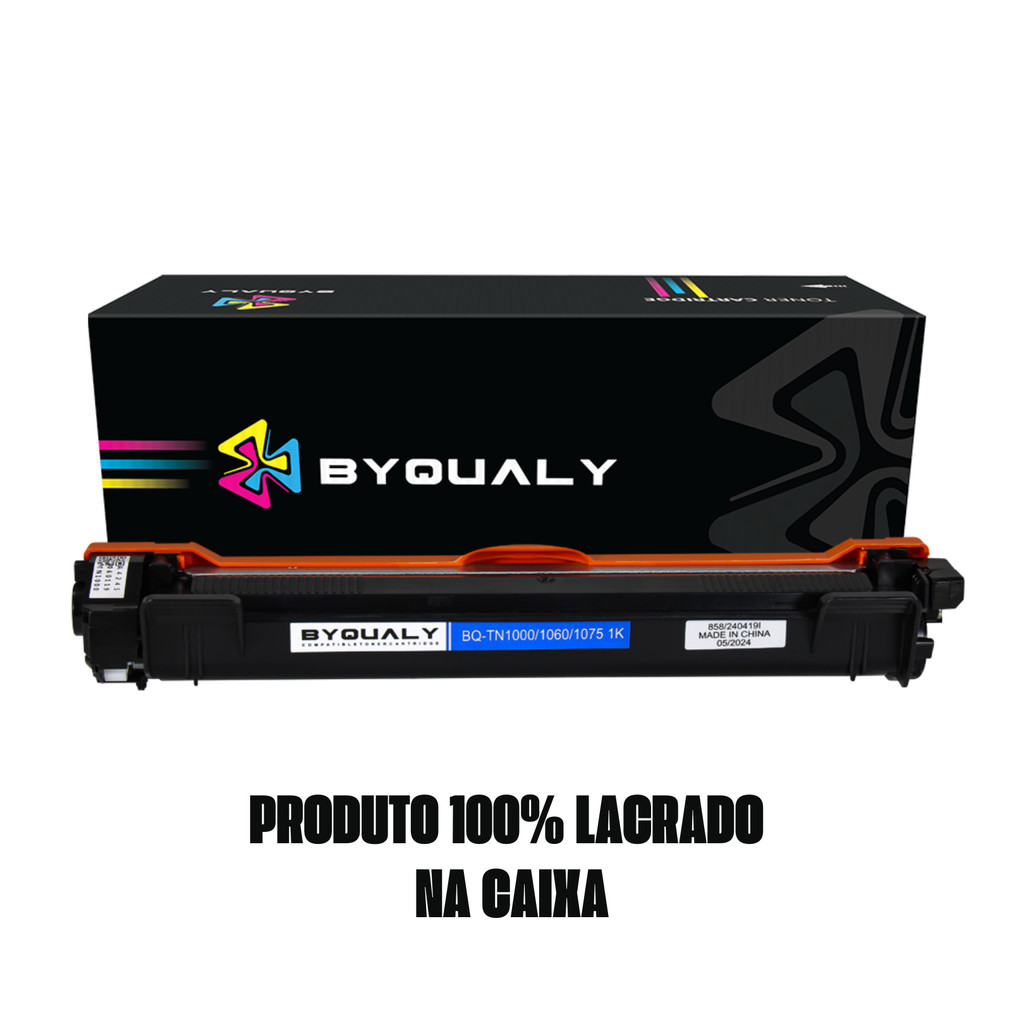 Kit 3 Toner Compativel Brother Tn1060 Tn1000 HL1202 HL1210w HL1210 DCP1617nw DCP1602 Byqualy Novo — imagem 2 de 2