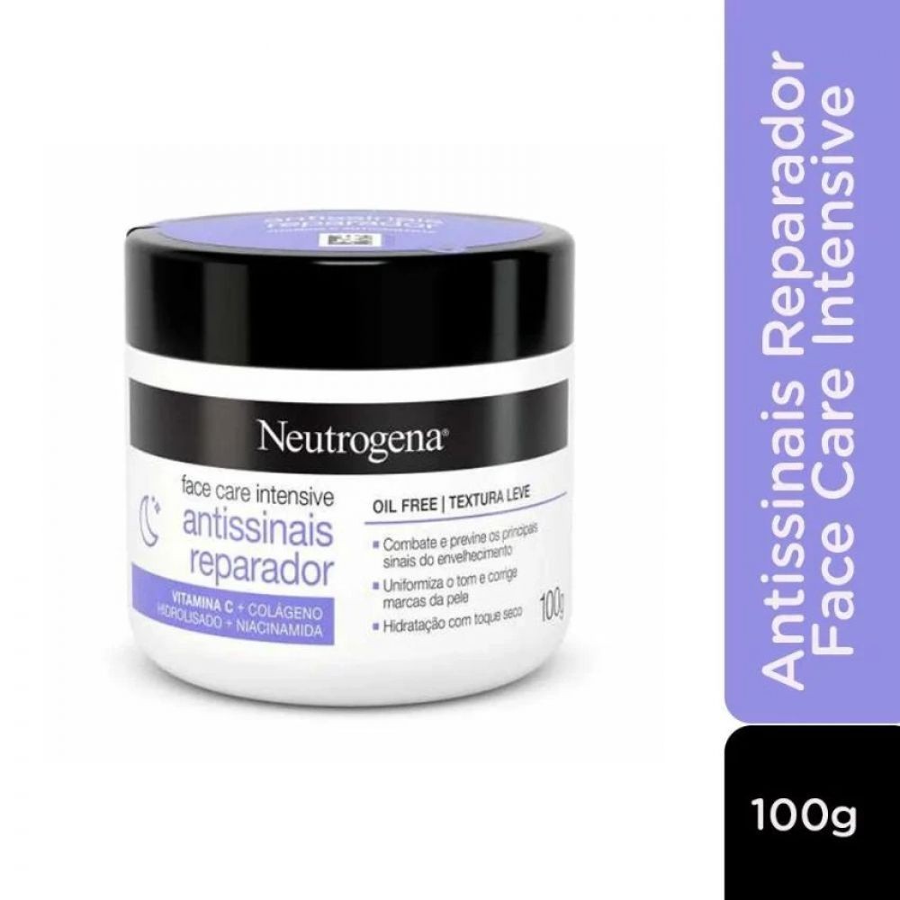 Creme Facial Antissinais Hidratante Neutrogena Reparador Noturno100g