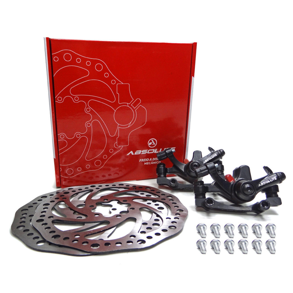 Kit Freio a Disco Dianteiro/Traseiro c/ Pinça e Disco