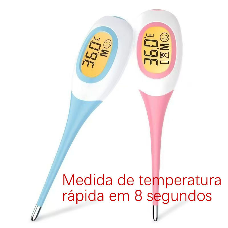 Termômetro super rapido 8s rosa e azul (muito rápido) - medição rápida