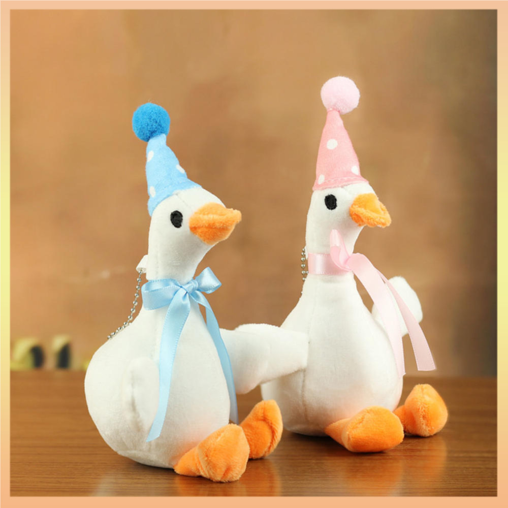 Charmoso Brinquedo De Pelúcia Chaveiro Portátil Bonito Ganso Chave Titular Leve Adorável Para Amantes Animais Bolsa Moch em Oferta na Shopee