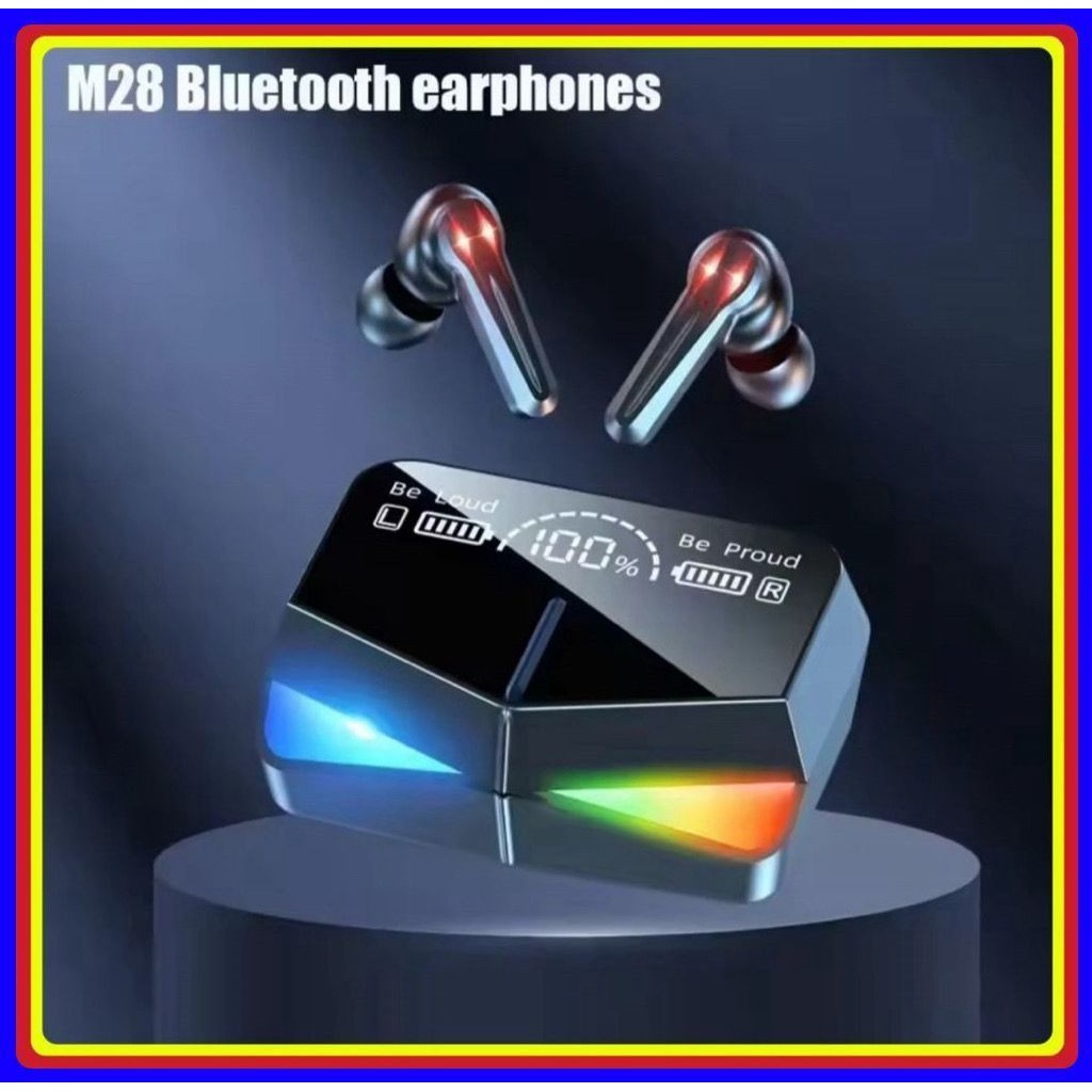 Fones de ouvido Sem Fio Bluetooth Fone M28 Estéreo Controle De Toque Redução De Ruído À Prova D'água