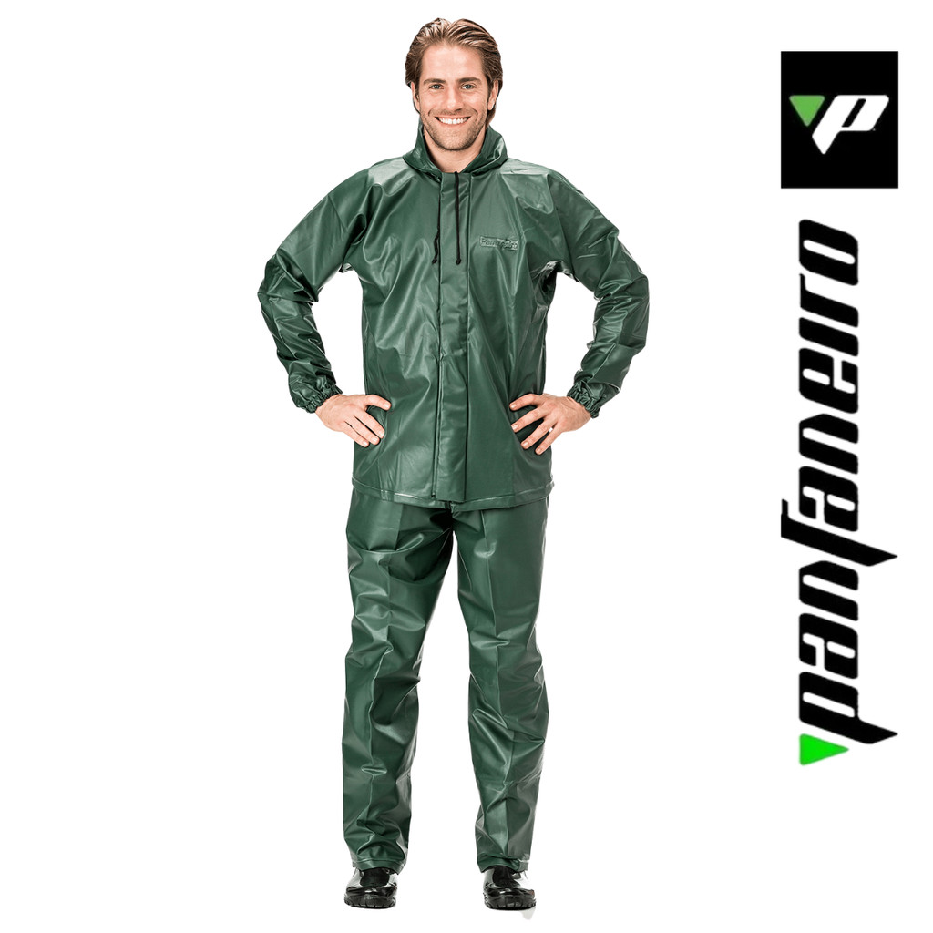 CAPA DE CHUVA CONJUNTO PESCADOR PVC VERDE PANTANEIRO Pvc em Oferta na Shopee