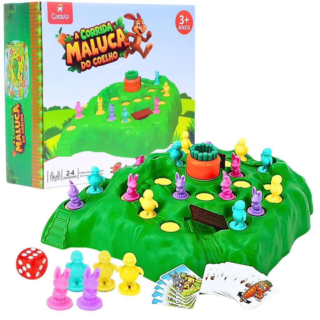 Jogo Armadilha para Coelhos Tabuleiro Divertido - Castela em Oferta na Shopee