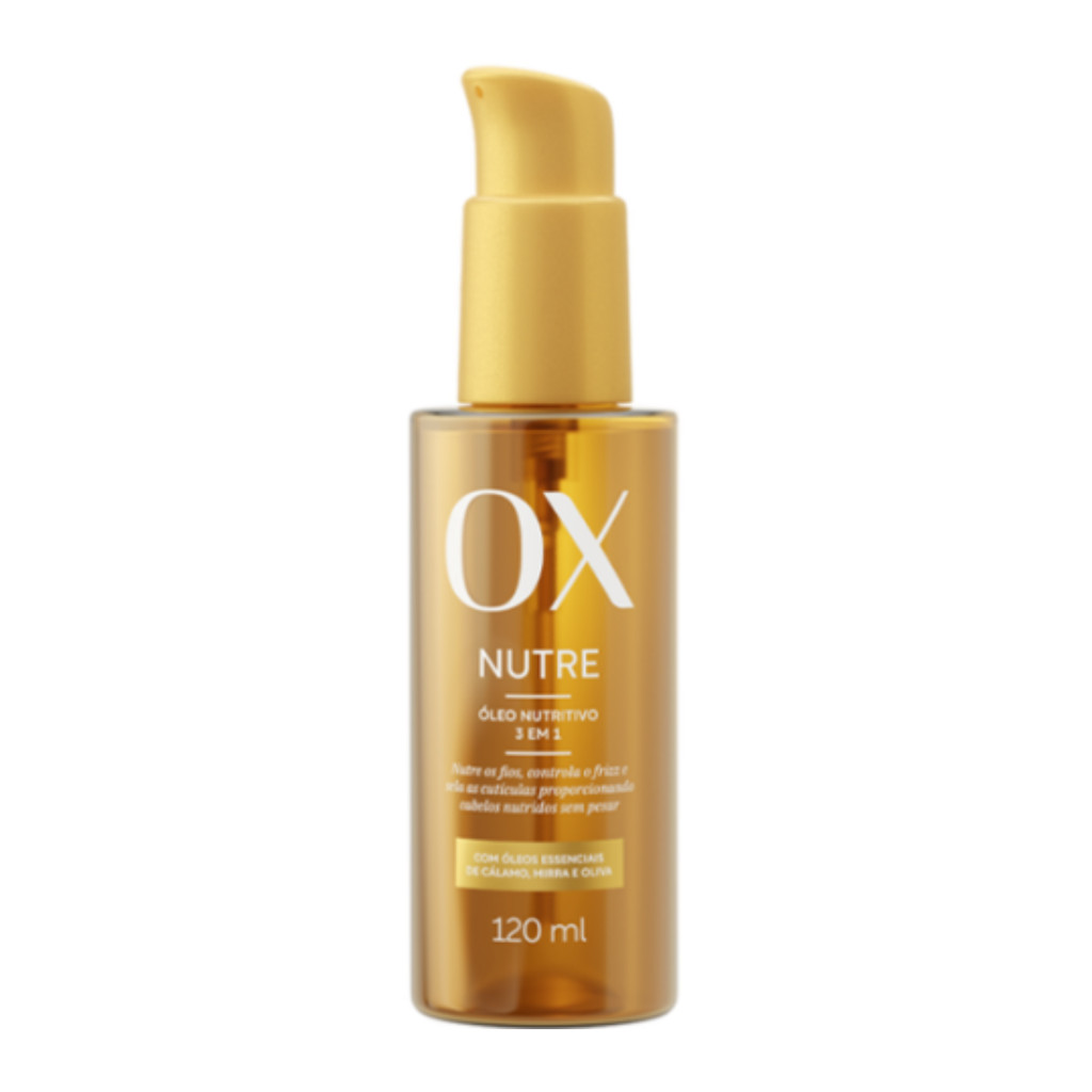 ÓLEO CAPILAR NUTRITIVO 3 EM 1 OX NUTRE 120ML em Oferta na Shopee