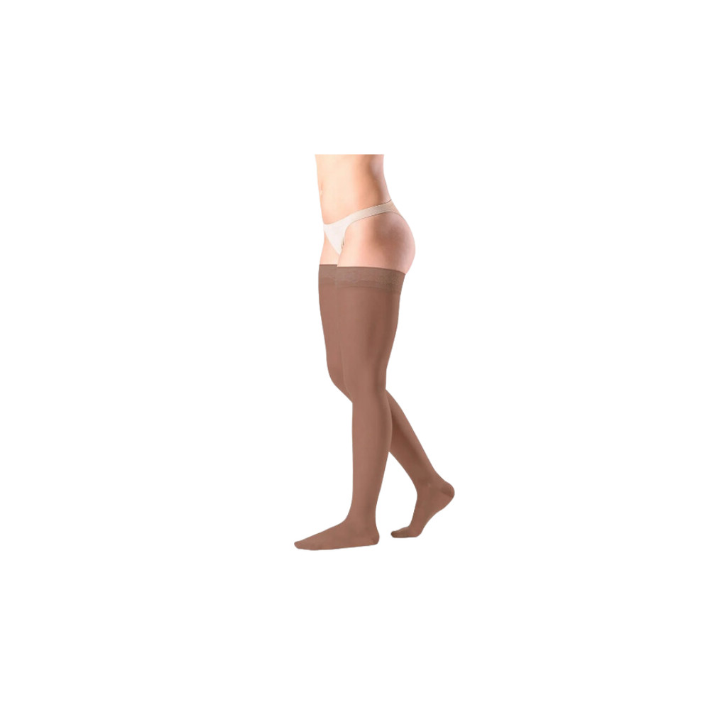 Sigvaris Ever Sheer 20-30 mmHg 7/8 – Meia Compressiva Premium, Pernas Leves e Bonitas, Cor Caramelo"