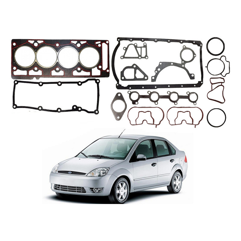 Jogo Junta Motor Bastos Fiesta Sedan 1.6 Zetec 2003 A 2006