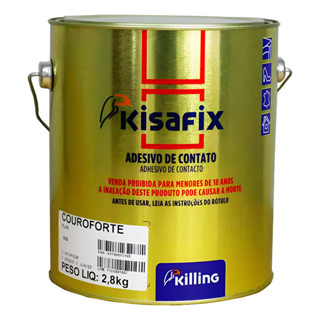 Cola De Contato Sapateiro Kisafix Couroforte 2,8kg em Oferta na Shopee