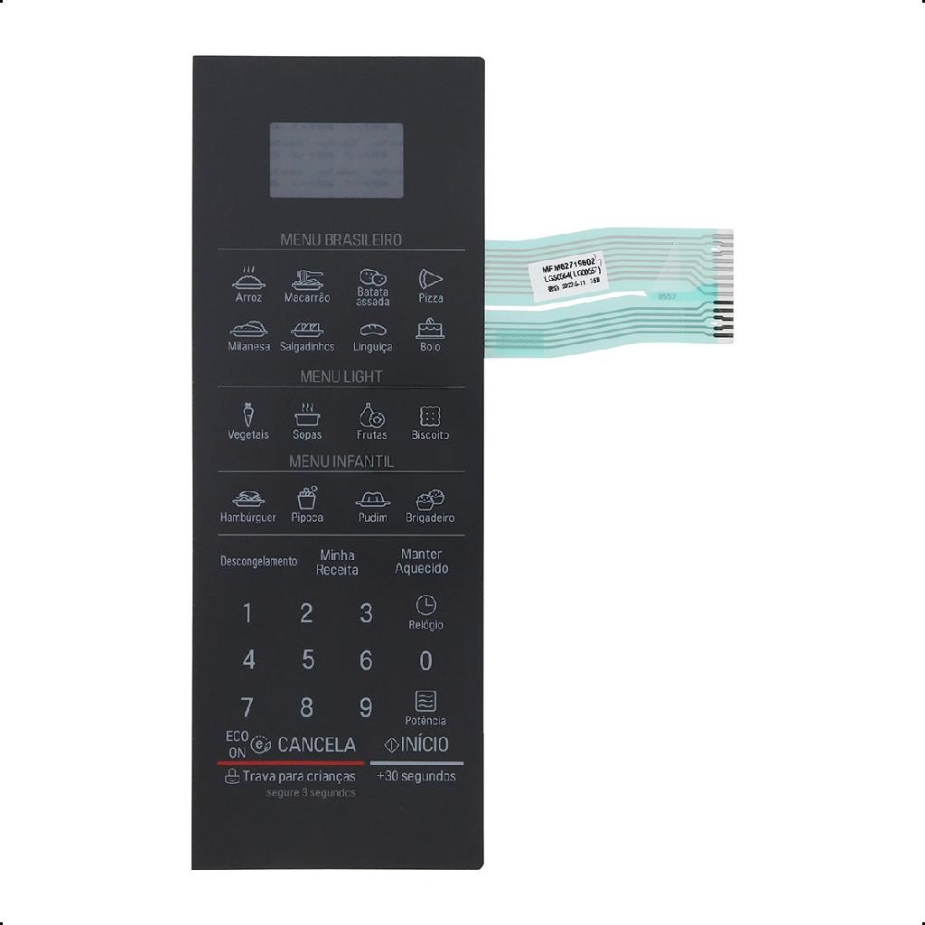 Teclado De Micro-ondas LG Mfm62719602 Mfm62719602