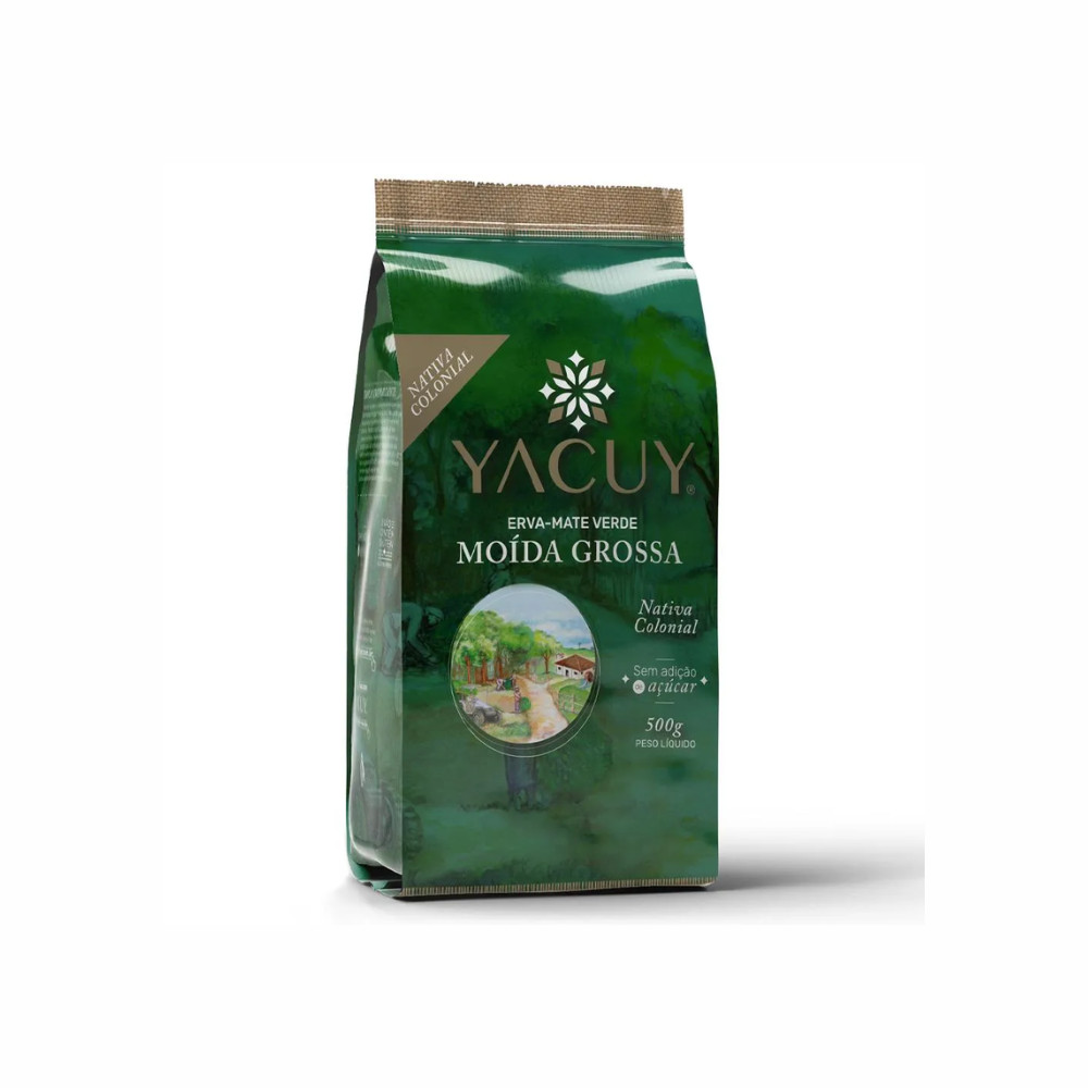 Erva Mate Colonial Moída Grossa Yacuy 500g