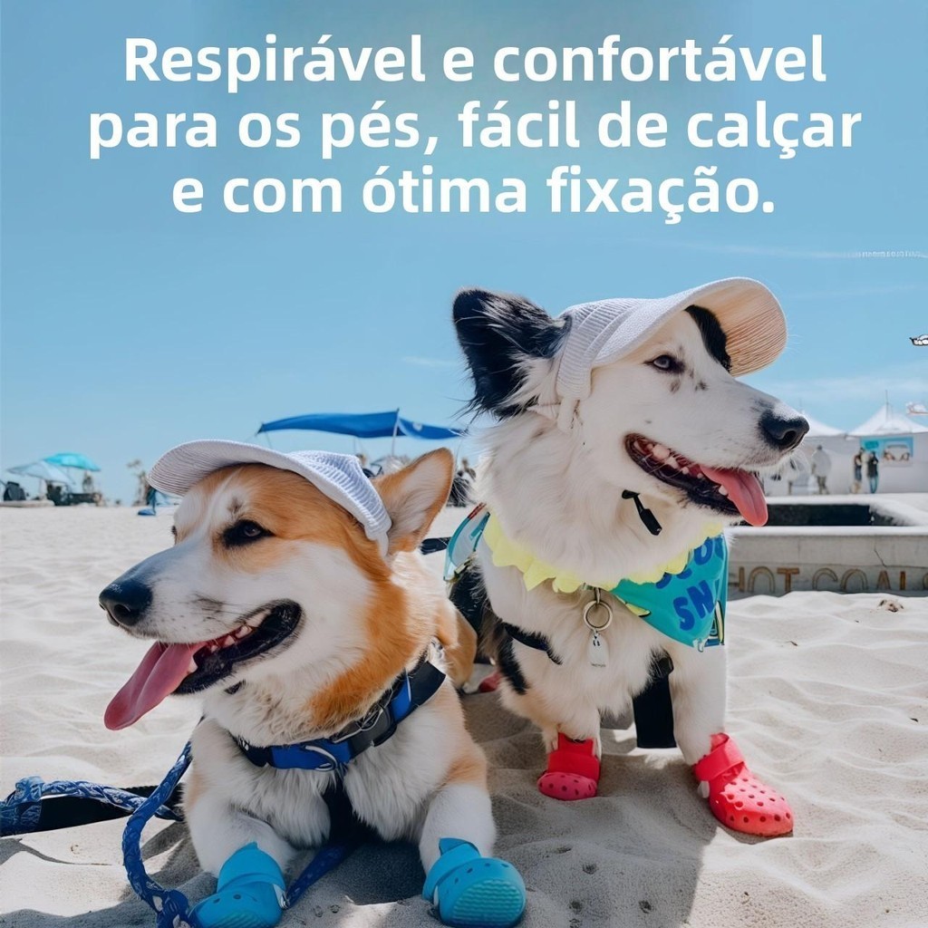 Sapatos para Cachorro | Botas de Chuva Antiderrapante em Silicone | Proteção de Patas e Uso Diário