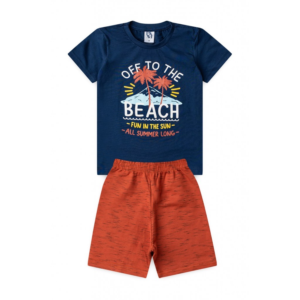 Conjunto Infantil Masculino Diversão Ao Sol em Oferta na Shopee