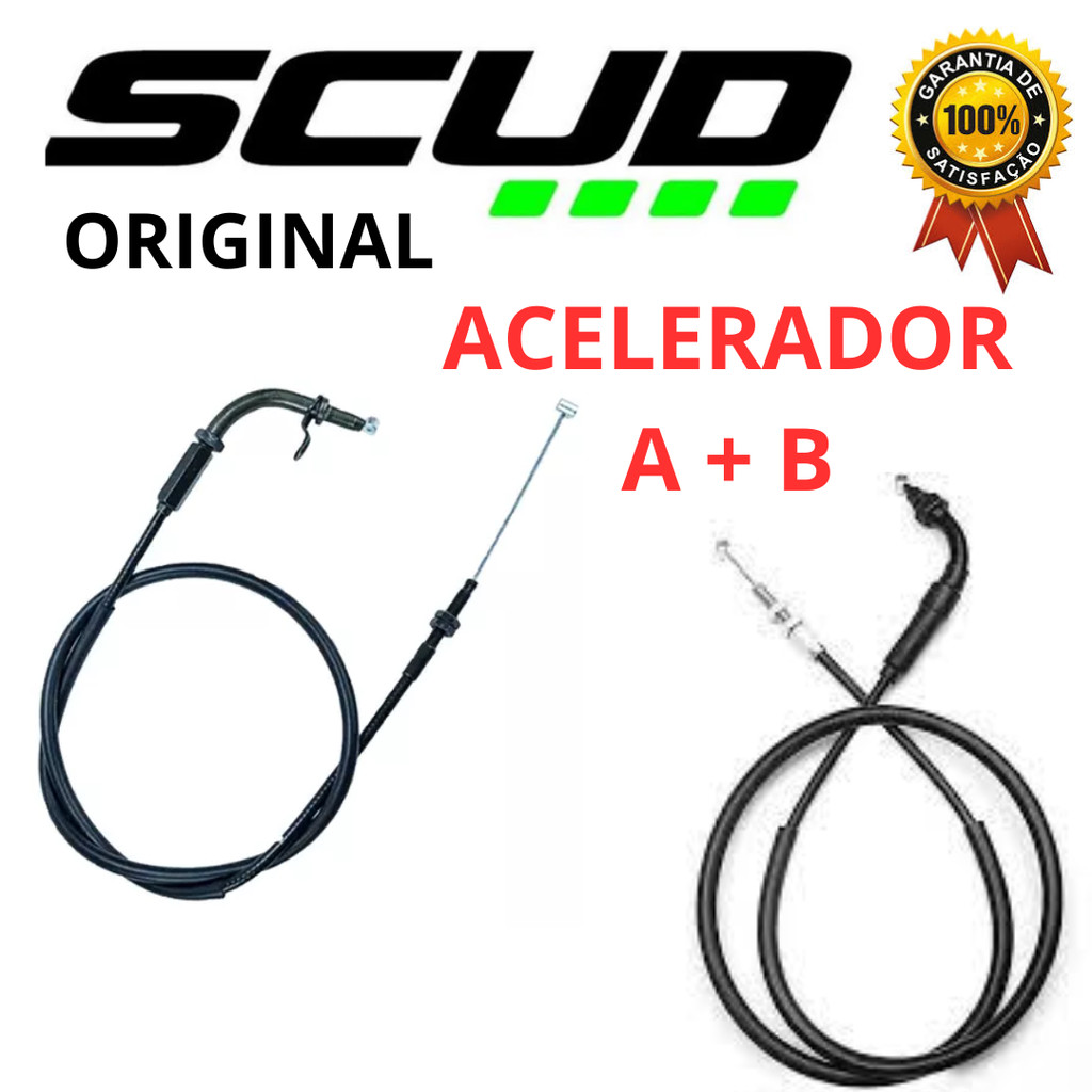 Cabo Acelerador A + B - TITAN 150 2014/2015 Fan 150 2014/2015 ORIGINAL SCUD em Oferta na Shopee
