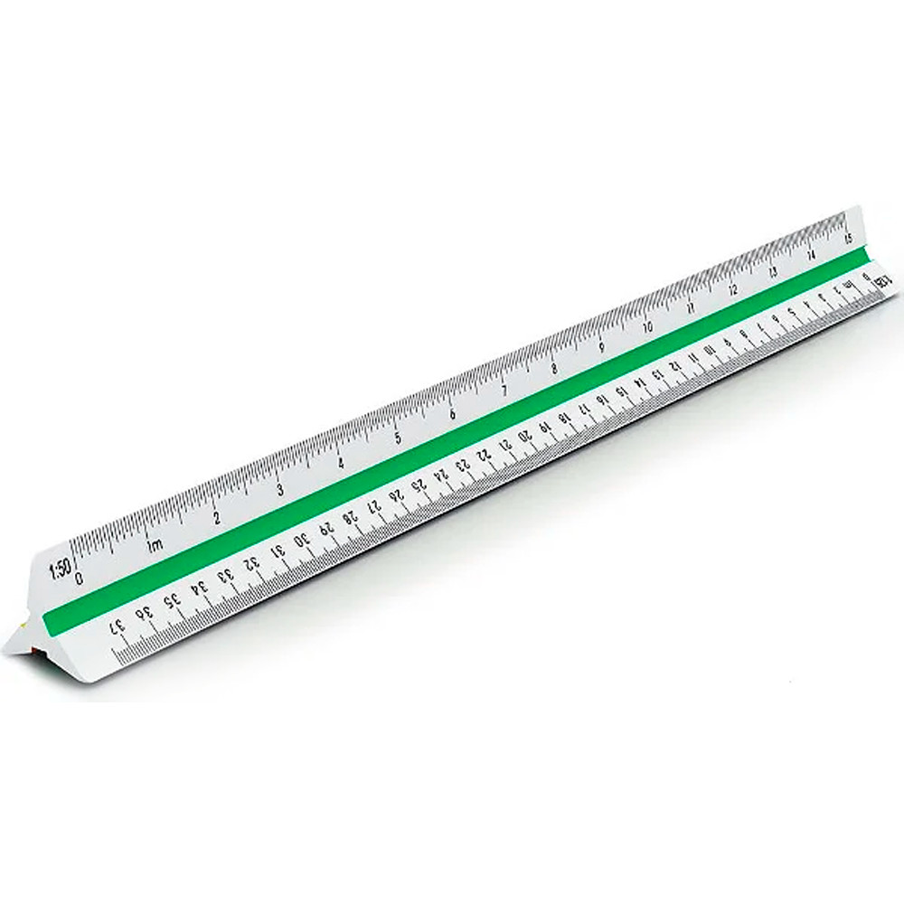  ver anúncio Escalimetro Régua Triangular Plástico 30cm Escalas N° 1