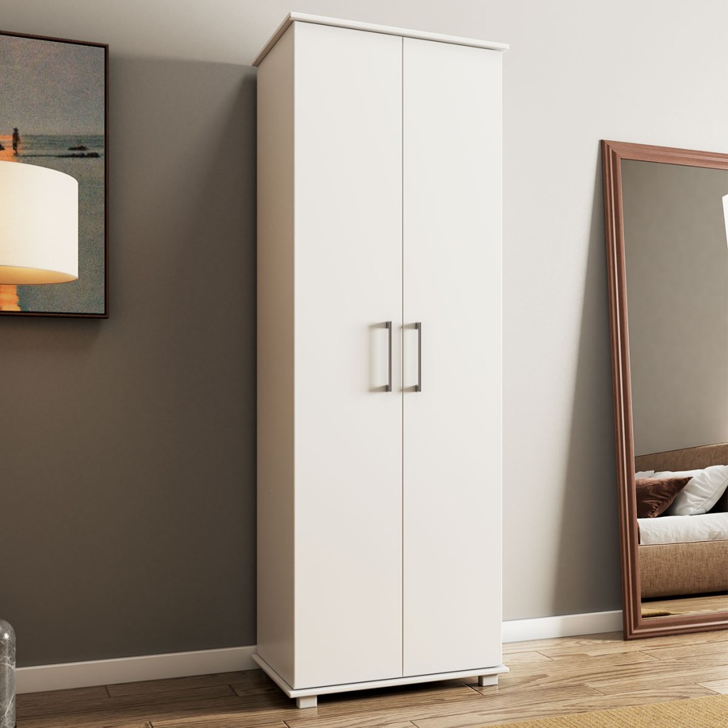 Armário Multiuso 2 Portas Branco - Pnr Móveis em Oferta na Shopee