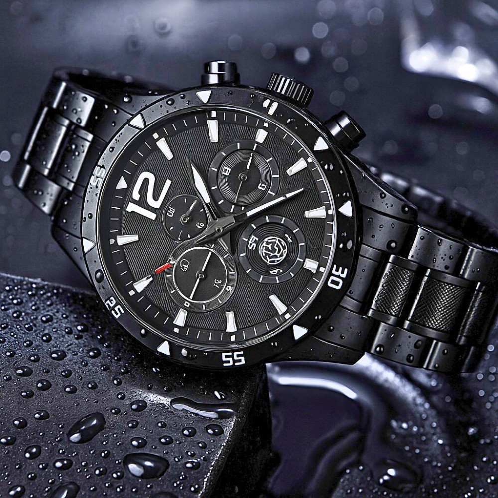Relógio em Aço Inoxidável para Presente Masculino Luxo de Negócios
