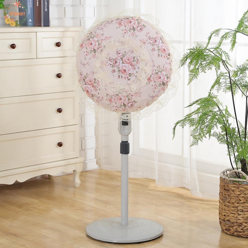 Capa De Ventilador Elétrico De Renda PEEWANY1 , Protetora Contra Poeira Com Tudo Incluído Estilo Pastoral , Proteção De