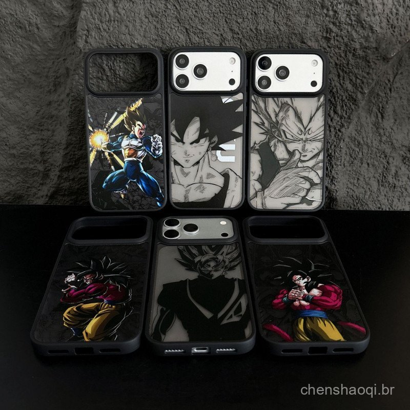 ✨NOVIDADE Capa para iPhone 17 16 15 14 13 Estilo de Anime de Ação Japonês Antishock | Capinha iPhone Mais Vendida