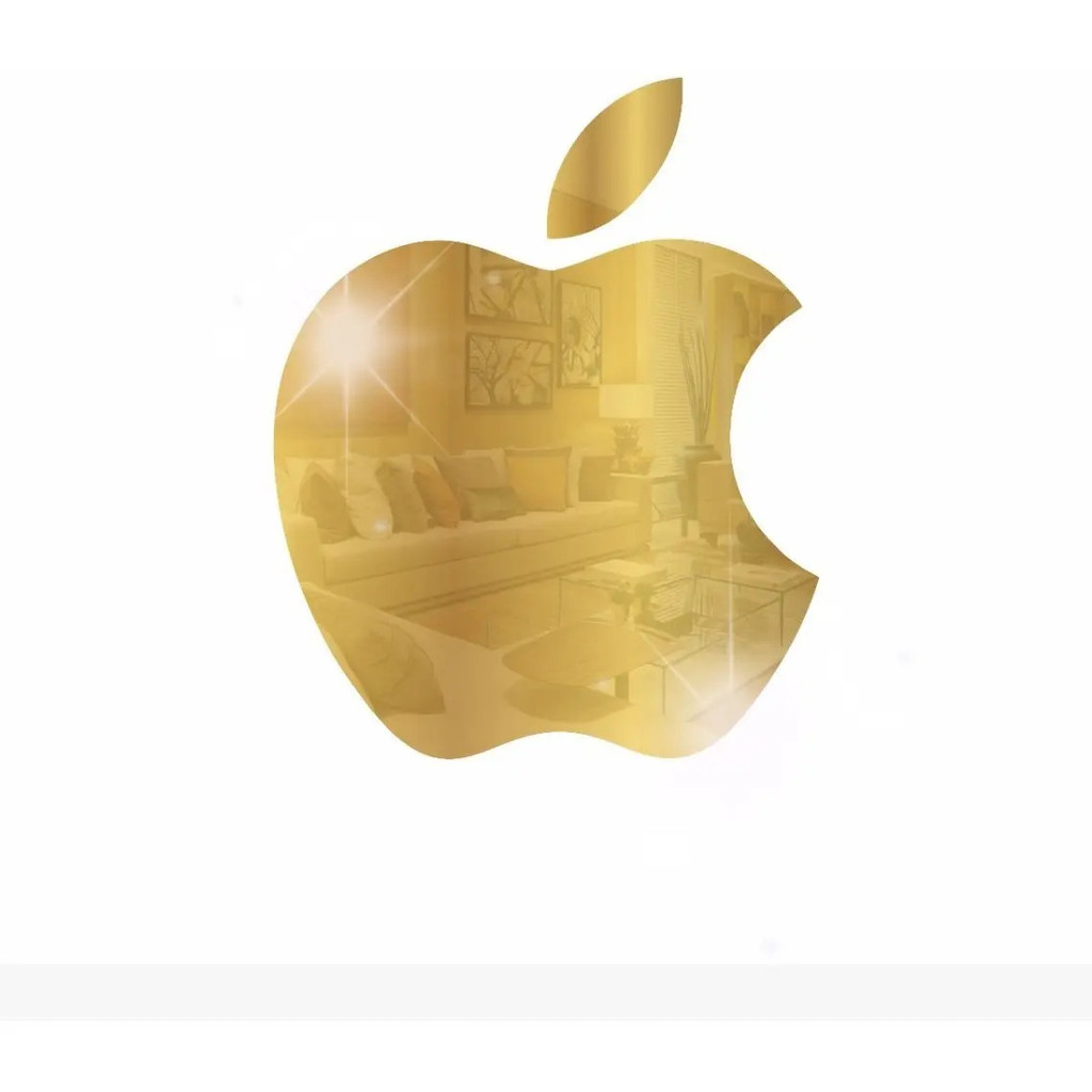 Espelho Decorativo Maçã Apple Sala Quarto Decoração Grande