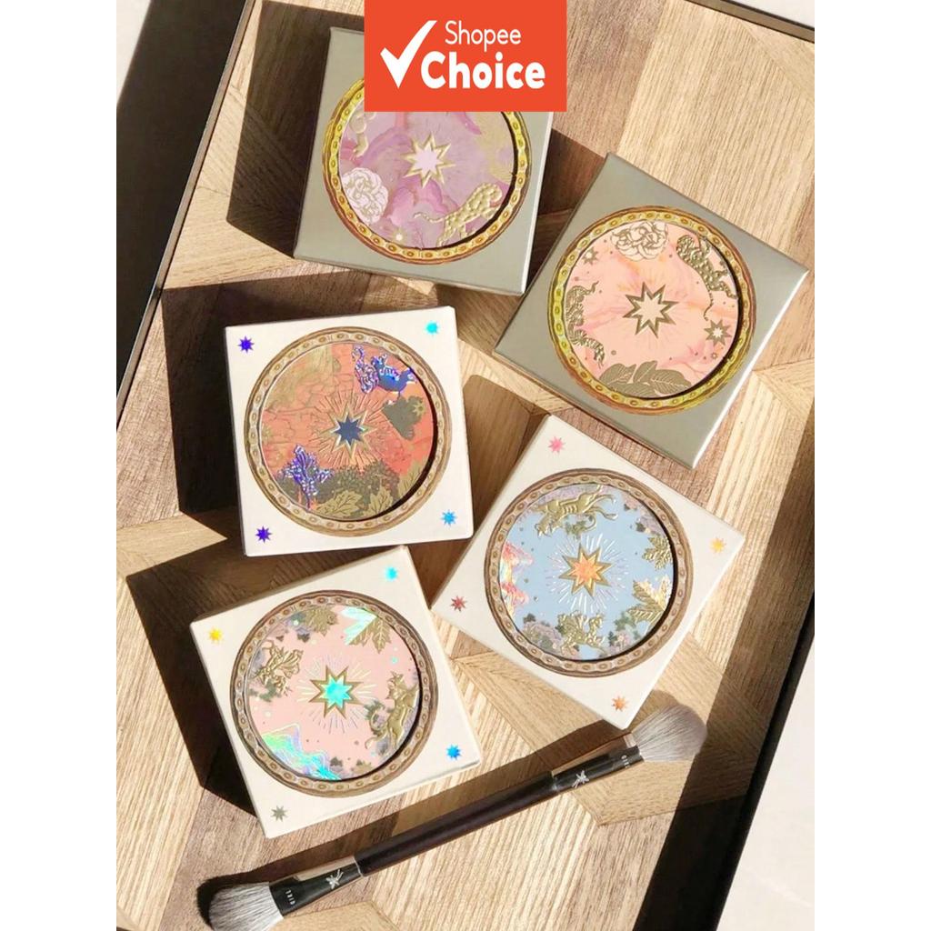 Girlcult Montanha-mar Destaque Pêssego Flor Terra Lua Mar Matte Rosto Pó Iluminador 3 em 1