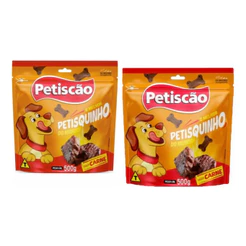 Kit Petisquinho Petiscão Bifinho Carne 1kg - 2 Unid De 500g